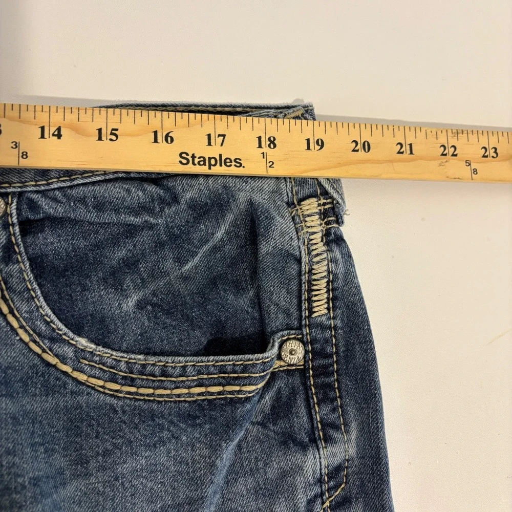 Ariat M5 Straight Fit Blue Jeans Mens 38x30 Durable Denim Rugged Western Cowboy